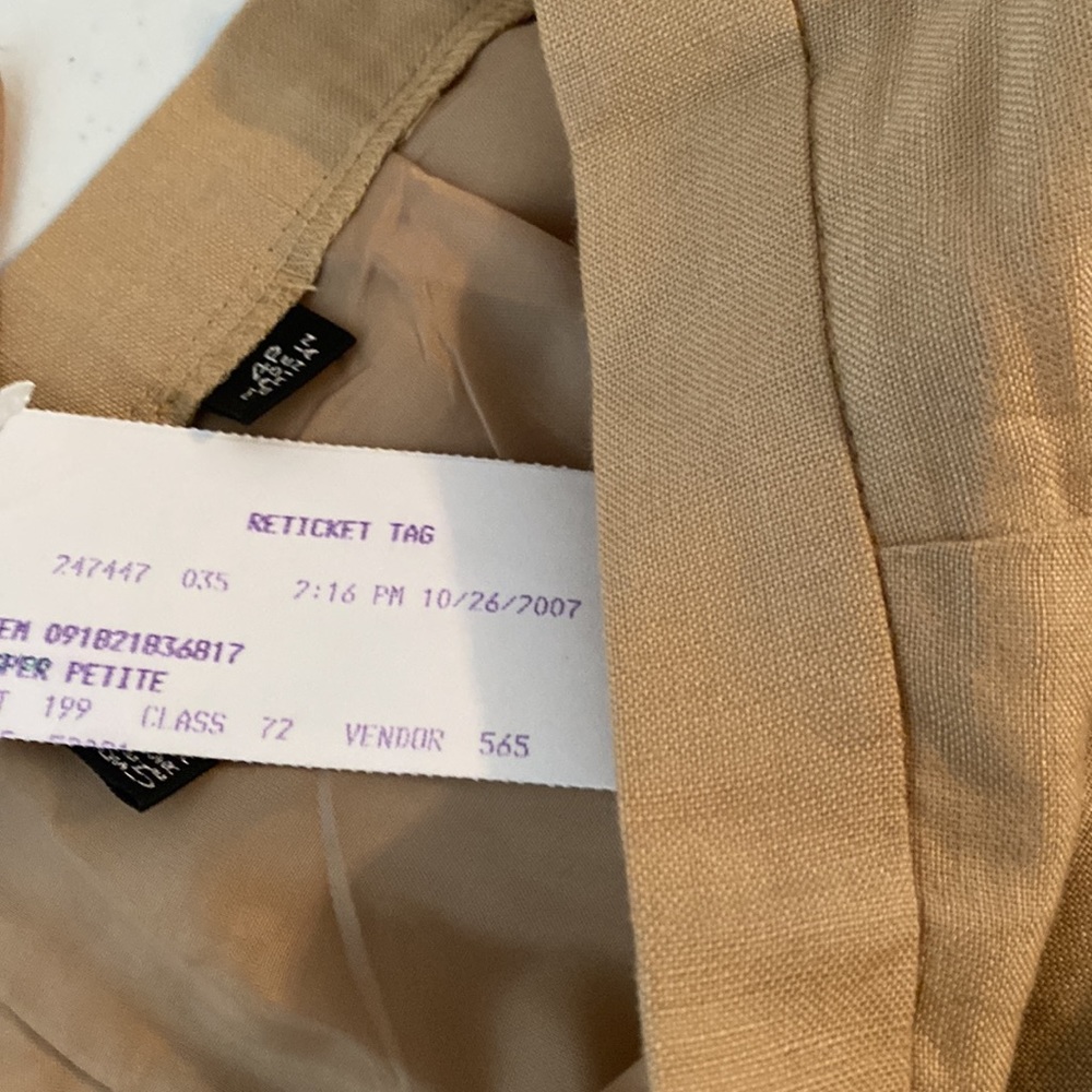 Kasper Women’s Linen Straight Leg Dress Pants Size 4P NEW‎ - Picture 6 of 9